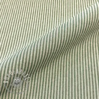 Tessuto decorativo DOBBY Colored stripe army green