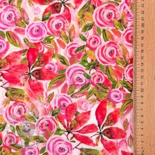 Viscosa RAYON POPLIN Printed Rosie design A