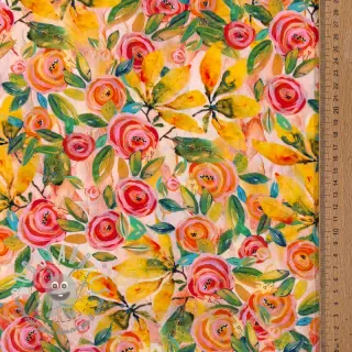 Viscosa RAYON POPLIN Printed Rosie design C