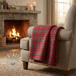 Tessuto di cotone LIGHT FLANNEL Check design G