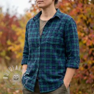 Tessuto di cotone LIGHT FLANNEL Check design A