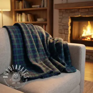 Tessuto di cotone LIGHT FLANNEL Check design A