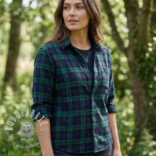 Tessuto di cotone LIGHT FLANNEL Check design B