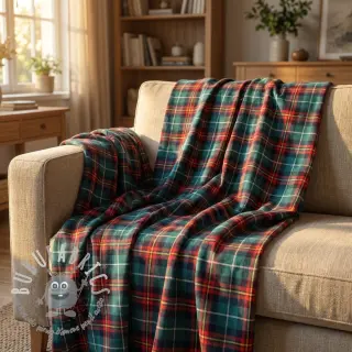 Tessuto di cotone LIGHT FLANNEL Check design E