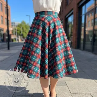 Tessuto di cotone LIGHT FLANNEL Check design E