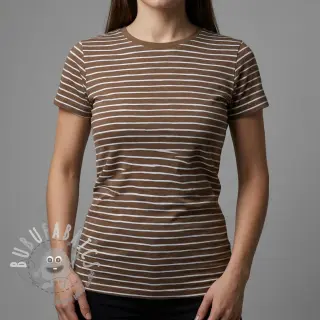 Jersey Stripes dark khaki