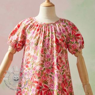 Viscosa RAYON POPLIN Printed Rosie design A