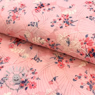 Tessuto in cotone con una miscela Burny lovely pink
