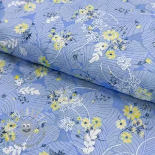 Tessuto in cotone con una miscela Burny lovely blue
