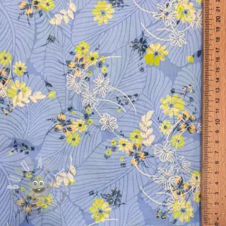 Tessuto in cotone con una miscela Burny lovely blue
