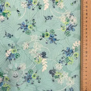 Tessuto in cotone con una miscela Burny lovely green