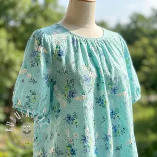 Tessuto in cotone con una miscela Burny lovely green