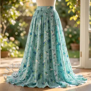 Tessuto in cotone con una miscela Burny lovely green