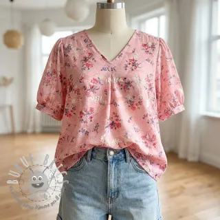 Tessuto in cotone con una miscela Burny lovely pink
