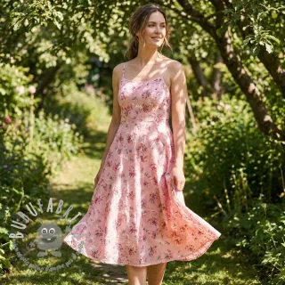 Tessuto in cotone con una miscela Burny lovely pink