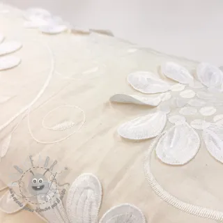 Tessuto di cotone EMBROIDERY Bellagio cream