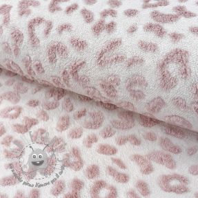 Tessuto per cappotti TEDDY Panthera old pink