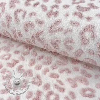 Tessuto per cappotti TEDDY Panthera old pink