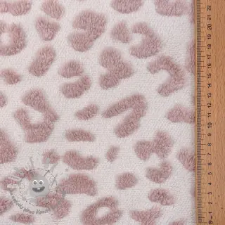 Tessuto per cappotti TEDDY Panthera old pink
