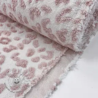 Tessuto per cappotti TEDDY Panthera old pink