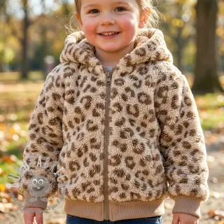 Tessuto per cappotti TEDDY Panthera light brown
