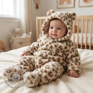 Tessuto per cappotti TEDDY Panthera light brown