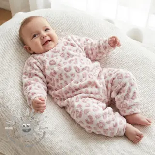 Tessuto per cappotti TEDDY Panthera old pink
