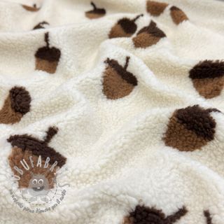 Tessuto per cappotti TEDDY JACQUARD Acorns