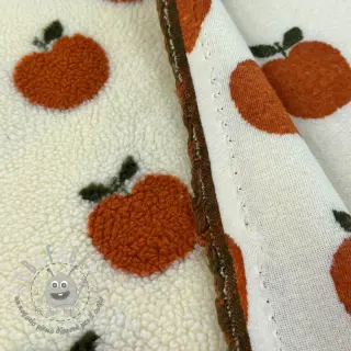 Tessuto per cappotti TEDDY JACQUARD Apples