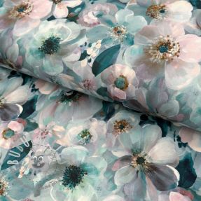 Jersey VISCOSE LYCRA HEAVY Classic flowers design B