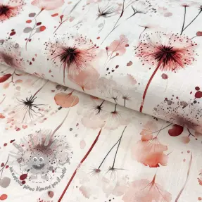 Viscosa con lino Flower sea design C