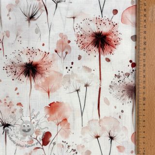 Viscosa con lino Flower sea design C