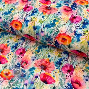 Viscosa con lino Bright and bold design C