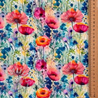 Viscosa con lino Bright and bold design C