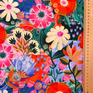 Viscosa con lino Bright and bold design A