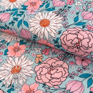 Viscosa con lino Bright and bold design D