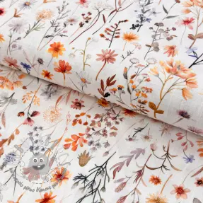 Viscosa con lino Flower sea design B