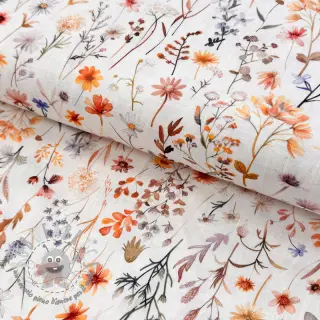 Viscosa con lino Flower sea design B