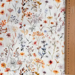 Viscosa con lino Flower sea design B
