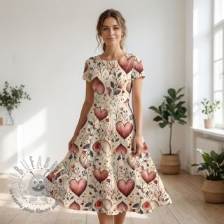 Jersey VISCOSE LYCRA HEAVY Combi design B