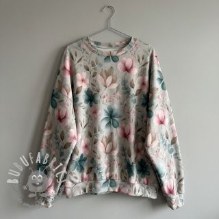 Jersey VISCOSE LYCRA HEAVY Classic flowers design C