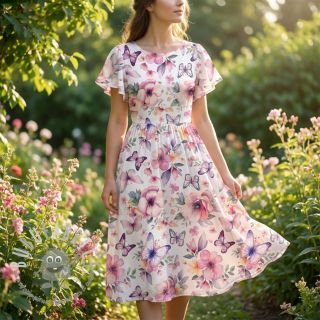 Jersey VISCOSE LYCRA HEAVY Soft and vibrant design D