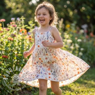 Viscosa con lino Flower sea design B