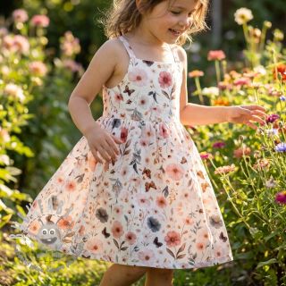 Viscosa con lino Flower sea design D