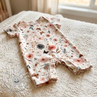 Viscosa con lino Flower sea design D