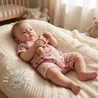 Viscosa con lino Floral design C