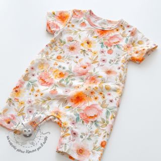 Viscosa con lino Floral design A