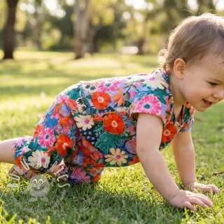 Viscosa con lino Bright and bold design A