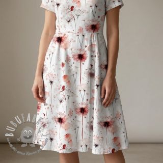 Viscosa con lino Flower sea design C