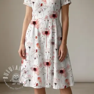 Viscosa con lino Flower sea design C